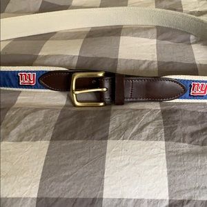 Vineyard Vines NY Giants Canvas Club Belt